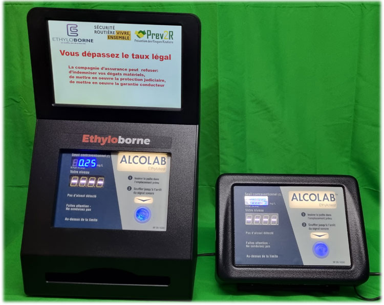 Nos nouvelles bornes éthylotest  - reproduction interdite - Prev2r