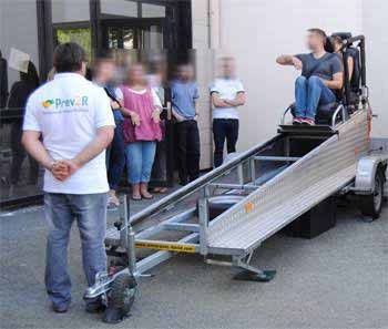 Le simulateur de choc frontal 