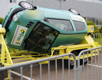 Simulateur de retournement, voiture tonneau  - reproduction interdite - Prev2r