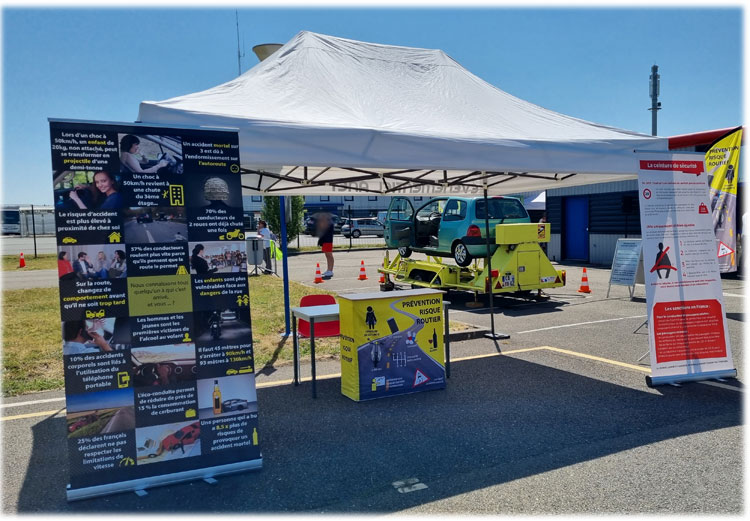 Atelier de sensibilisation ceinture de sécurité- Prev2r