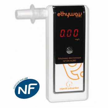Ethylotest homolgué NF ETHYWAY OBJECTIF PREVENTION Prev2r