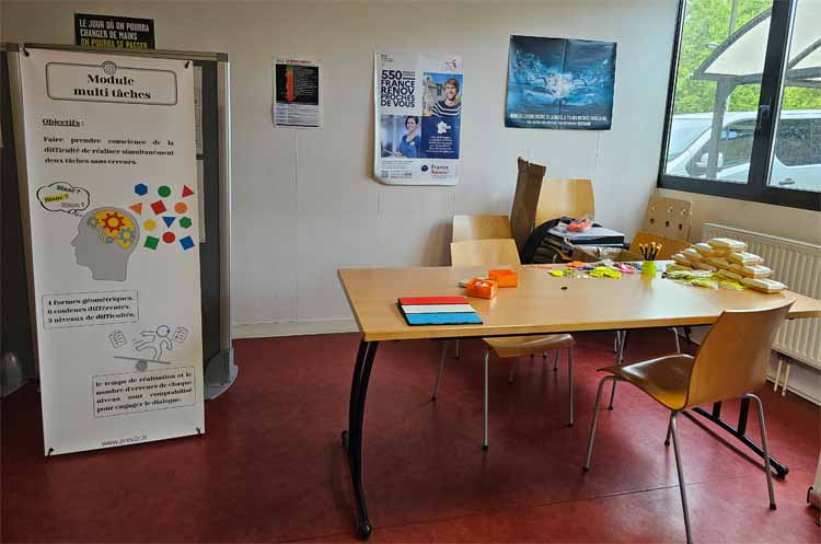 Présentation du module test multi tâches de sensibilisation sur la distraction cognitive- Prev2r - reproduction interdite