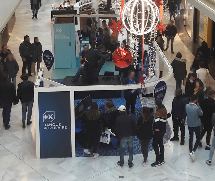 Stand de sensibilisation Risque Routier Banque Populaire Centre commercial Toison d'Or DIJON  