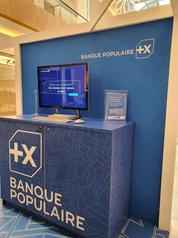 Stand de sensibilisation Risque Routier Banque Populaire 