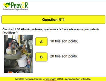 Quiz risque routier personnalisé sur la responsabilité du salarié lors d'un trajet   mission  Prev2r