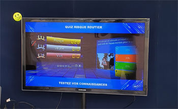 Affichage sur une téléviseur Buzzer quiz Xpress - Prev2r