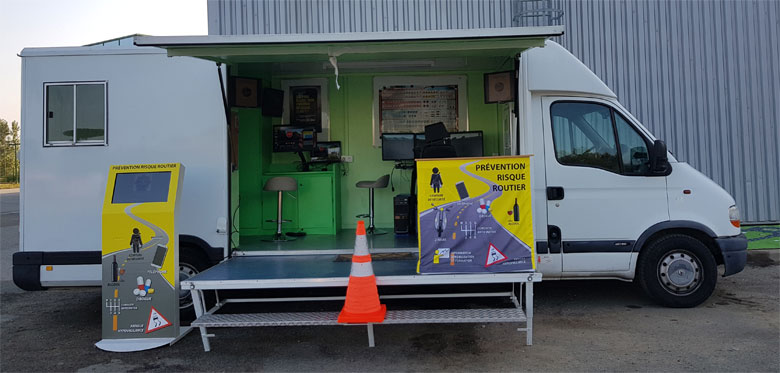 Notre stand mobile de Prévention du Risque Routier