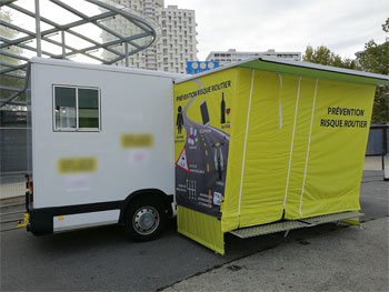 Car podium de prévention du risque routier