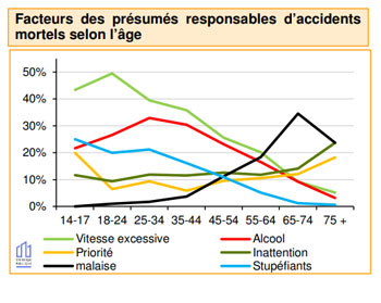 les causes principales  des accidents mortels