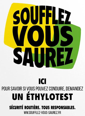 Soufflez vous saurez - Sécurité Routière.