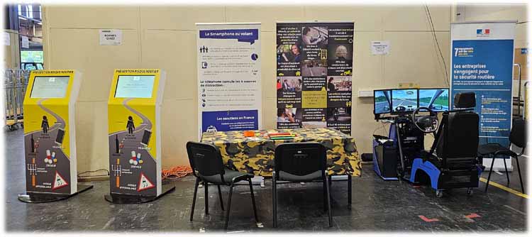 Safety day : ateliers de sensibilisation risque routier dans une entreprise du mans   - Prev2r.