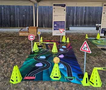 L'atelier distraction avec le parcours  et les lunettees SENAPTEC - copyright Prev2r