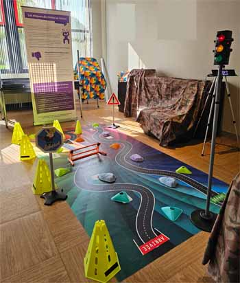 Le troisième niveau de difficultés de l'atelier piéton distraction - Prev2r. Le troisième niveau de difficultés de l'atelier piéton distraction - Prev2r.