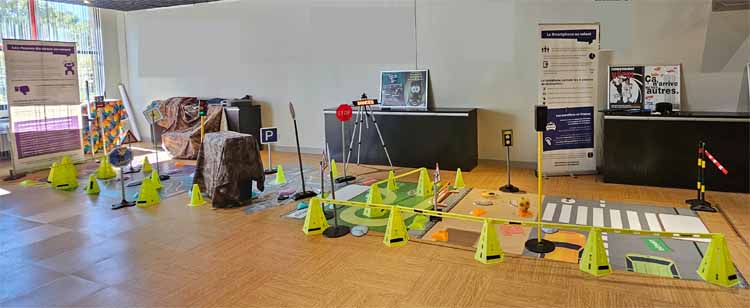 Vue panoramique de l'atelier distraction piéton -Prev2r