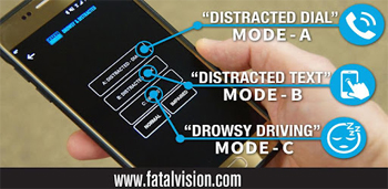 L'application pour piloter les  lunettes distracteurs FATAL VISION.