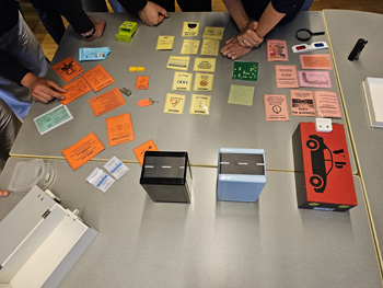 Les éléments à identifier pour les  investigations de l'escape game risque routier au travail  - reproduction interdite - Prev2r