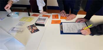 Les éléments à identifier pour les  investigations de l'escape game risque routier au travail  - reproduction interdite - Prev2r