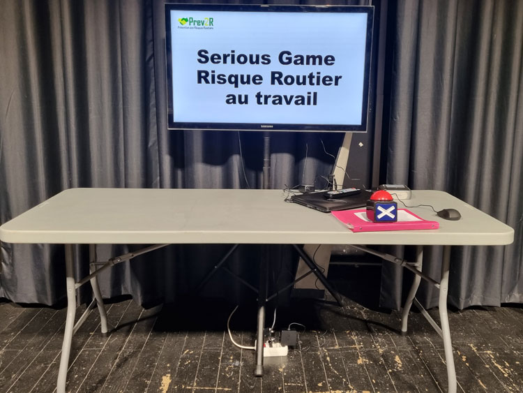 Le débriefing par le Maître du jeu - serious game risque routier-  Visuel non contractuel - Copyright Prev2r