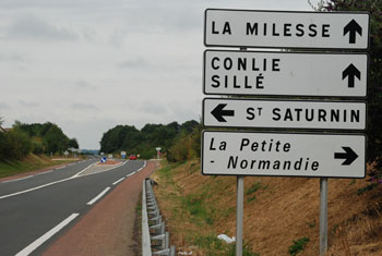 Panneaux de signalisation sur le réseau secondaire en Sarthe  - Prev2r