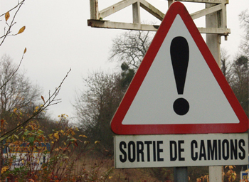 signalisation pour la sortie de camions  - Prev2r