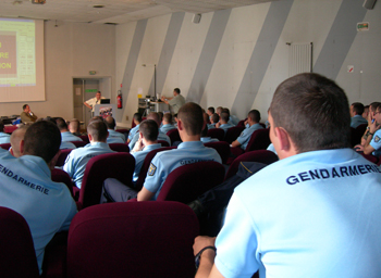 Formation sur le risque routier à l'école des sous officiers de  gendarmerie du Mans