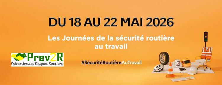 Affiche les journées de  la sécurité routière au travail