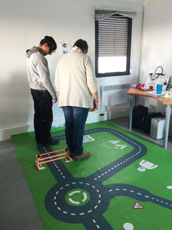 Parcours de simulation d'alcoolémie