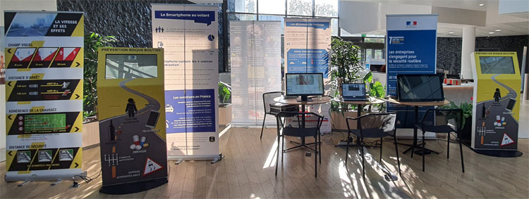 Atelier de sensibilisation sur la distraction au volant dans une entreprise - copyright Prev2r