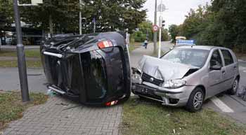 Accident de la circulation routière entre deux véhicules particuliers - Prev2r