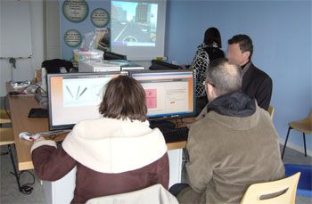 Atelier de prévention avec quiz et simulateur de conduite deux roues - reproduction interdite