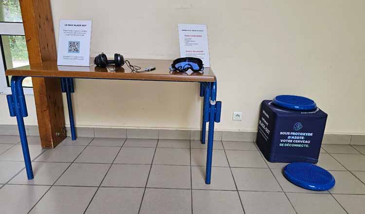 Vue panoramique de l'atelier sensibilisation  protoxyde d'azote 