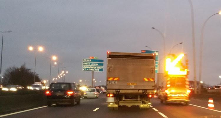 Incident routier sur le périphérique.