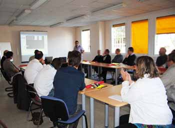 Atelier sensibilisation sur le risque routier en entreprise.