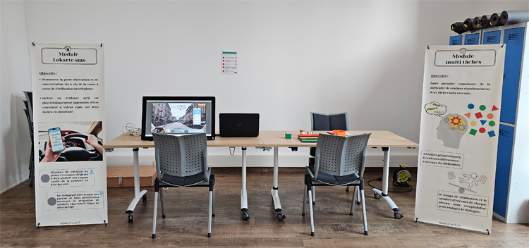 Atelier de sensibilisation sur la distraction avec le module lokarte et le test multi charge - reproduction interdite - Prev2r Atelier de sensibilisation sur la distraction avec le module lokarte et le test multi charge - reproduction interdite - Prev2r