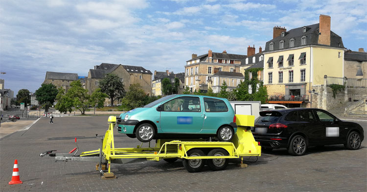 Sensibilisation ceinture de sécurité pour une compagnie d'assurance au Mans