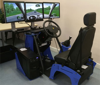 Le simulateur de conduire simunomad permet de mettre en situation dégradée la conduite du véhicule