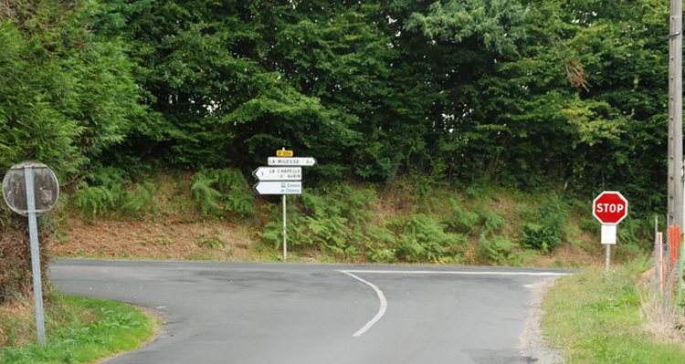 Intersection sur le réseau secondaire - Prev2r.