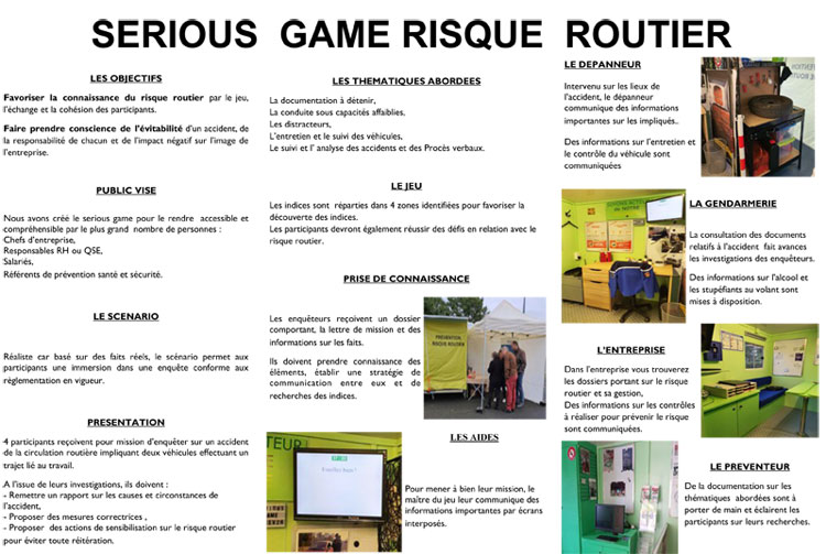 Flyer de présentation Serious Game   - Prev2r
