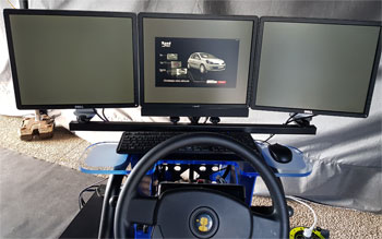 Le simulateur de conduire simunomad permet de choisir 3 types de véhicules