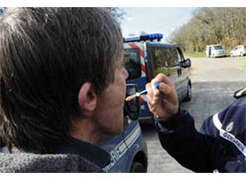 Test de dépistage salivaire de stupéfiants.