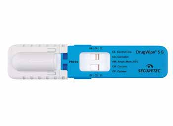 Dépistage salivaire de stupéfiants DRIGWIP 5S SECURETEC Dépistage salivaire de stupéfiants DRIGWIP 5S SECURETEC