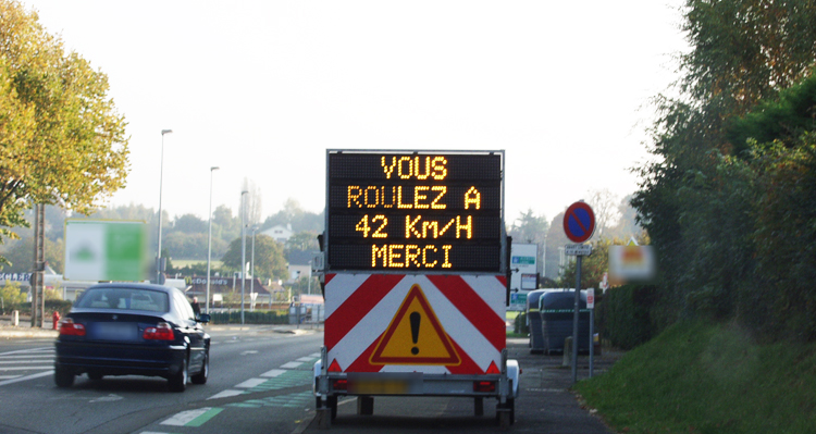 Radar pédagogique Le Mans 